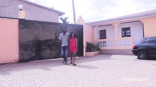 POV with my neighbor's boyfriend, we met at the gate and suddenly the desire to have sex in this freezing climate invaded us and we threw ourselves directly on our neighbor's bed at African porn Movie