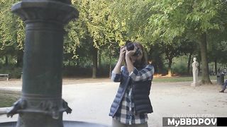 Porn Queen Alysa Gap's Asshole stretched by a BBC In POV - Public sex
