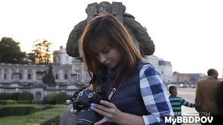 Porn Queen Alysa Gap's Asshole stretched by a BBC In POV - Public sex