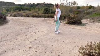 He helped me with my booty workout on the beach.. BG Sex Outdoor