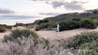 He helped me with my booty workout on the beach.. BG Sex Outdoor