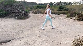 He helped me with my booty workout on the beach.. BG Sex Outdoor