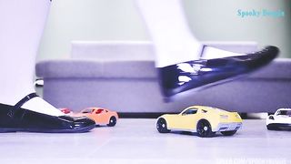 Alice crashes cars in Mary Jane flats