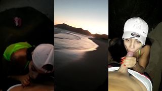 MORENA SAFADA TRANSANDO NA PRAIA SEM CAMISINHA LEVA GOZADA NA BUNDA