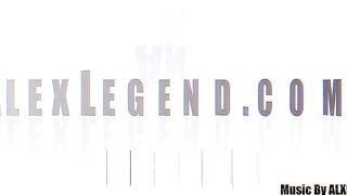 Busty Brunette Samantha Mack Takes Alex Legend's Cum On Her Boobs!