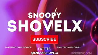 SLUTTY EBONY MASSAGING DICK WITH LEG WHILES BEEN FINGURED AND FUCKED