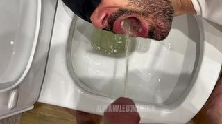 DEEPTX1 - GETTING PISSED ON IN THE TOILET AND HARDCORE THROATFUCK