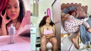 CHUBBY EBONY GIANTESS FART DOMINATION PUNISHES TINY MAN