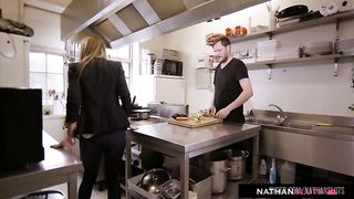 Intense Anal Ramming In The Kitchen For Busty Blanche Bradburry & Teen Ally Breelsen