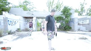 Outdoor anal orgy with Culanta's 13 participants