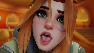 FREJA FROM OVERWATCH RIDES A BIG DICK