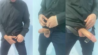 FUI TRABALHAR BEM TRAJADO, QUANDO CHEGUEI EM CASA APROVEITEI O VISUAL E GRAVEI UMA GOZADA!