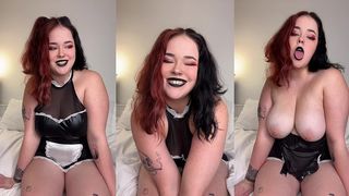 GOTH MAID LAUGHS AT YOUR TINY COCK SPH JOI