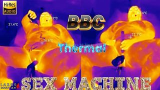FIRST BBC SEX MACHINE FUCK: OILED UP BBW CUMS HARD ON YOUR MASSIVE COCK, 15 MIN RIDE AND CUM COUNTDOWN, POV THERMAL (4K LANDSCAPE)