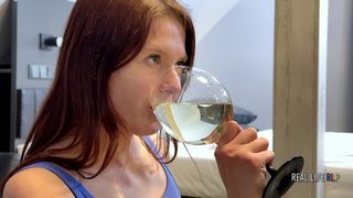 RLP 81: NEW FACE 19 Y.O. JESIE ROSE FIRST PISS DRINKING.