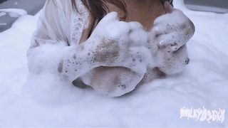 MILKY ORGASMS 6 SOAP SUDDED BUSTY RUB