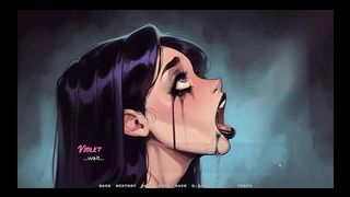 MY NEW GIRLFRIEND [ TABOO HENTAI GAME ] EP.45 GOTH GIRL FRIEND RUINED MAKEUP FROM EXTREME DEEPTHROAT !