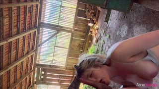 PUTARIA NA ROCA ELE FODEU A NAMORADA NO RANCHO E ELA ENGOLIU O GOZO TODINHO!