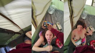 NEXTDOORLUSTBUNNY SUCKING DICK IN THE TENT
