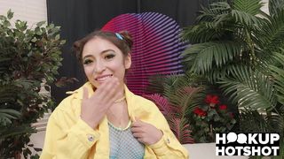 PETITE AMBER SUMMER GETS FUCKED IN THE THROAT & PUSSY BY NADE NASTY!