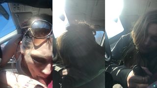 GOTH SLUT GIVES DIABOLICAL SLOPPY ON THE ROAD PLUS BONUS