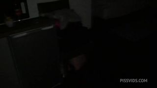 Angel Emily wants all the cock in her ass to be screwed, with a nice creampie at the end and a piss on her body and in her mouth