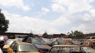 Public fuck at the garages with the mechanic. In the middle of town at the garage, the mechanic is having sex with his customer who has come to look at her broken down car. Stretched cock in tight ass