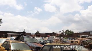 Public fuck at the garages with the mechanic. In the middle of town at the garage, the mechanic is having sex with his customer who has come to look at her broken down car. Stretched cock in tight ass