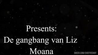 Teen girl with first gangbang incl DP