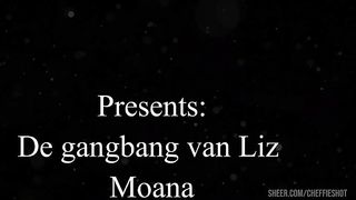 Teen girl with first gangbang incl DP