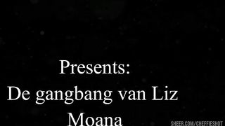 Teen girl with first gangbang incl DP