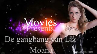 Teen girl with first gangbang incl DP