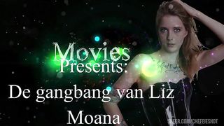 Teen girl with first gangbang incl DP