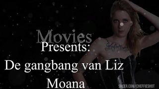 Teen girl with first gangbang incl DP