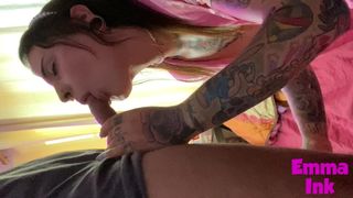 This trans girl got rolled up does deepthroat and creampie - BBC