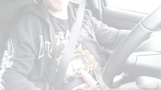 Barbie Maddy sucks Paul Stalker's cock in his car after arrival at train station and has some fun in private the night before shooting her scene