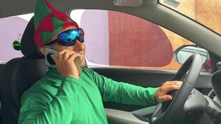 I CONVINCED MY STEPMOTHER TO COME HELP ME START THE CAR! SINCE IT S CHRISTMAS, I ASKED HER FOR A SPECIAL GIFT AND SHE GAVE IT TO ME.