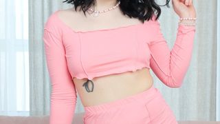 THE FIRST DP! Beautiful teen Sofia Rush with babyface vs 3 big cocks in gangbang for the first time EKS177