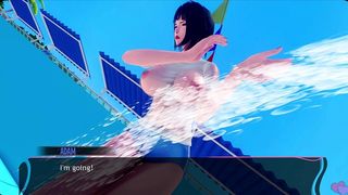 MURMUR 7: LIZ S SLOPPY LOCKER ROOM HANDJOB ON ADAM - MILKING HIS COCK FOR EXPLOSIVE CUM RELEASE (VN GAMEPLAY)