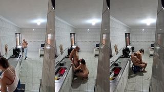 MAID TAKES OFF HER CLOTHES AND ACCEPTS A FACIAL FOR EXTRA.