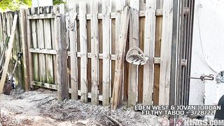 Behind The Scenes - Sneaky Stripping Stepdaughter Addicted to Huge Cock - Eden West -