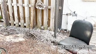 Behind The Scenes - Sneaky Stripping Stepdaughter Addicted to Huge Cock - Eden West -