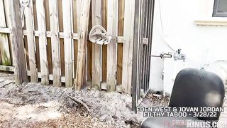 Behind The Scenes - Sneaky Stripping Stepdaughter Addicted to Huge Cock - Eden West -