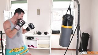 Busty Babes Anissa Kate And Ania Kinski Ditch Boxing Lesson For Threesome With Fitness Coach GP2474
