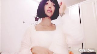 Chantal Channel rates a cock of her fan