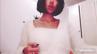 Chantal Channel rates a cock of her fan