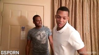 Sexy black girl wit perfect ass like anal sex and DP in threesome