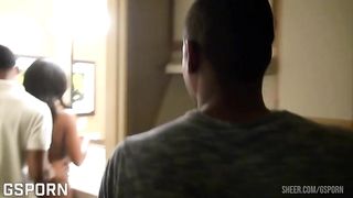 Sexy black girl wit perfect ass like anal sex and DP in threesome