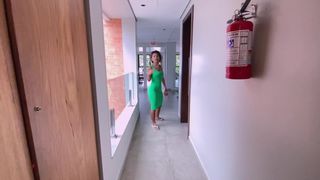 I called the hottie to the restaurant bathroom and ate the naughty ass right there, we almost got caught