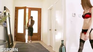 Sexy young girl has anal sex by BBC with hot ass creampie